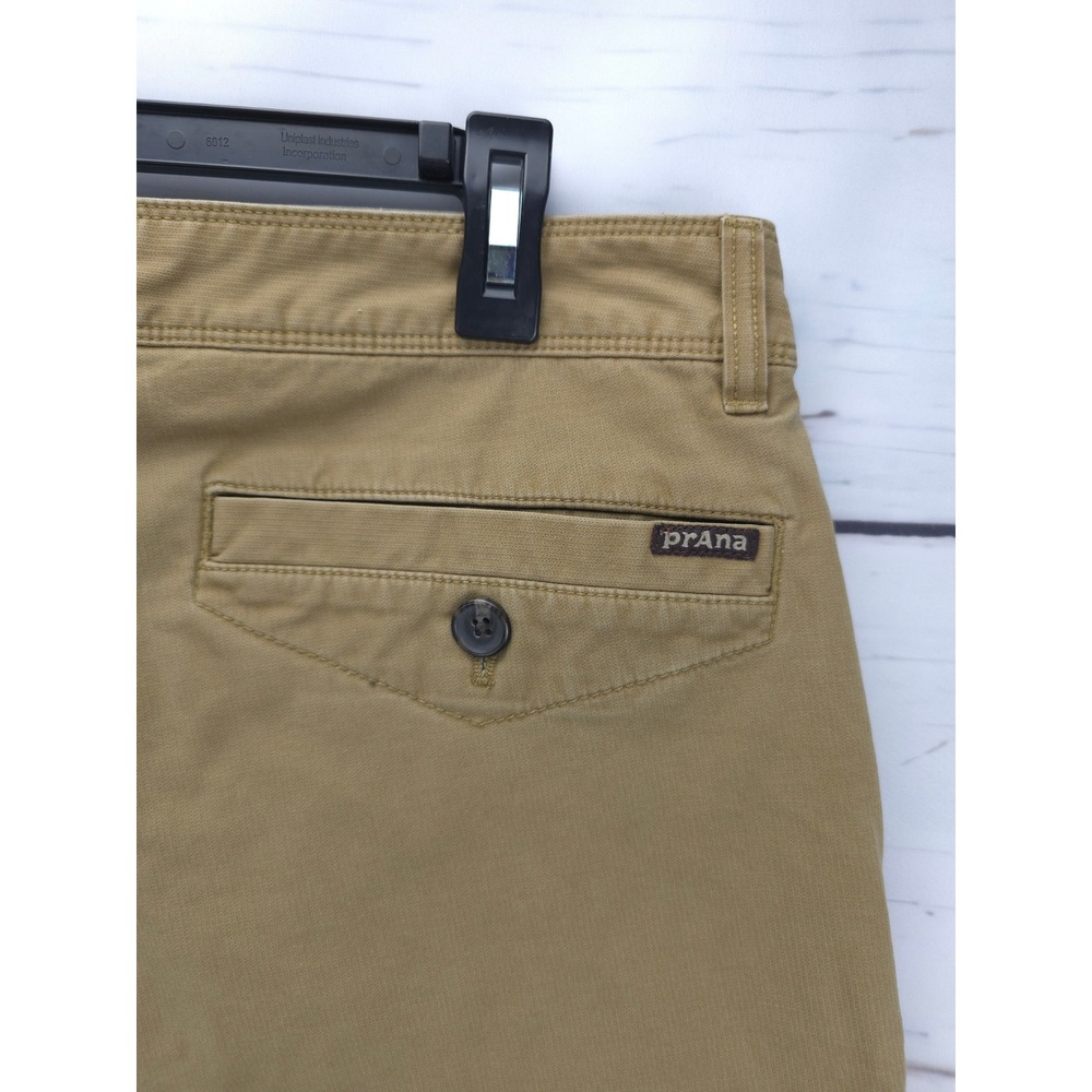 Prana Straight Fit Khaki‎ Chino Pants Mens Size 36 Casual Outdoor - Picture 5 of 6